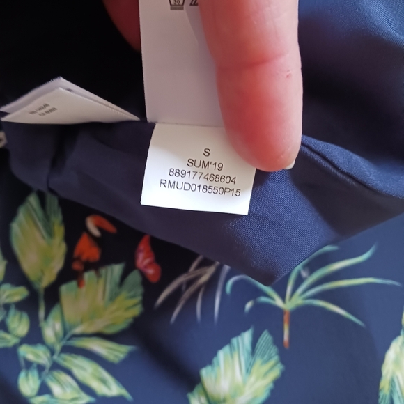 Size Small Rachel Roy Forest Wrap Dress Floral Botanical Blue Green Botanical - Picture 12 of 13